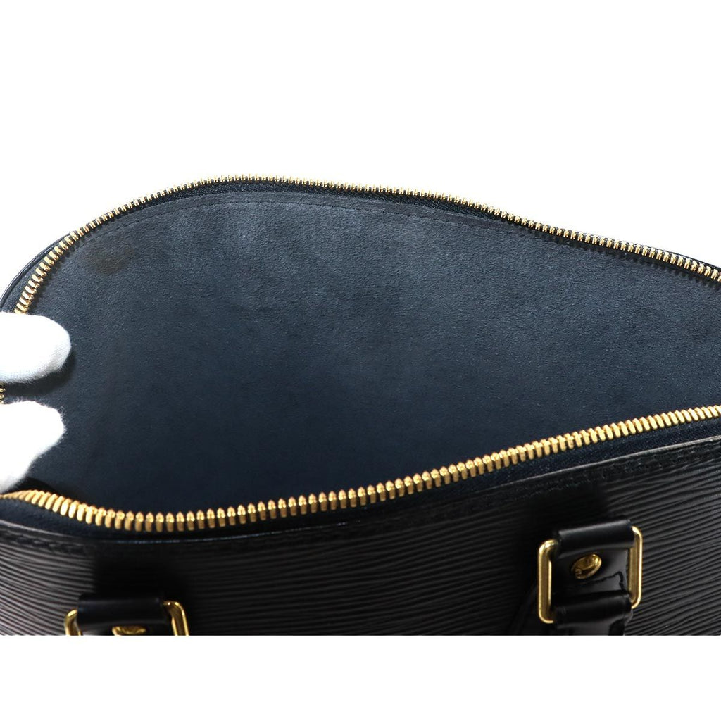 Louis Vuitton Epi Alma PM Hand Bag Leather Noir Gold — view 7