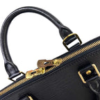 Louis Vuitton Epi Alma PM Hand Bag Leather Noir Gold — view 8