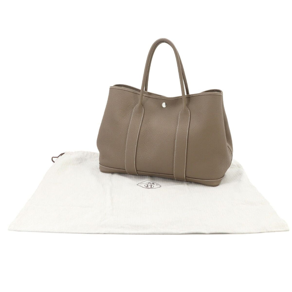 Hermes Garden Party PM Tote Negonda Etoupe Silver — view 2
