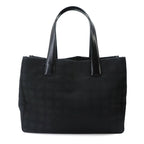 Chanel Line Tote MM Nylon Jacquard Leather Black — view 3