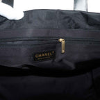 Chanel Line Tote MM Nylon Jacquard Leather Black — view 8