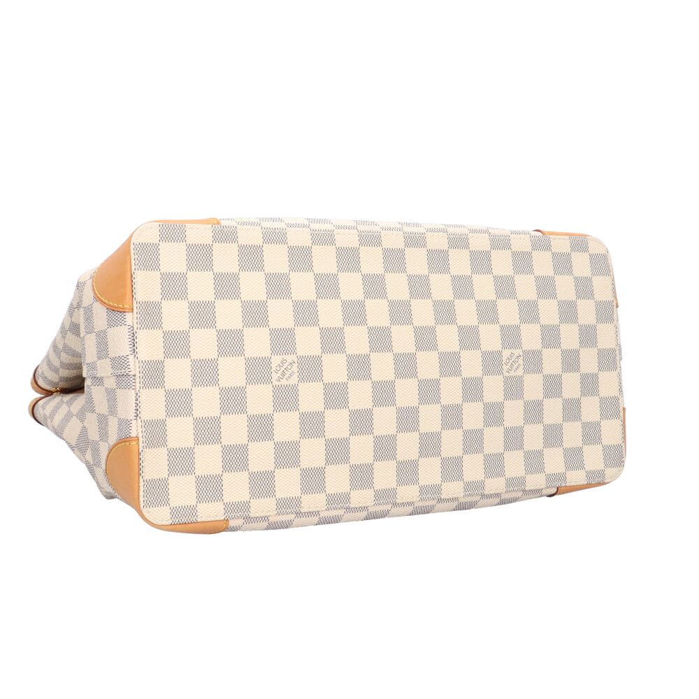 Louis Vuitton Hamstead MM Damier Azur Tote Canvas White Second — view 5