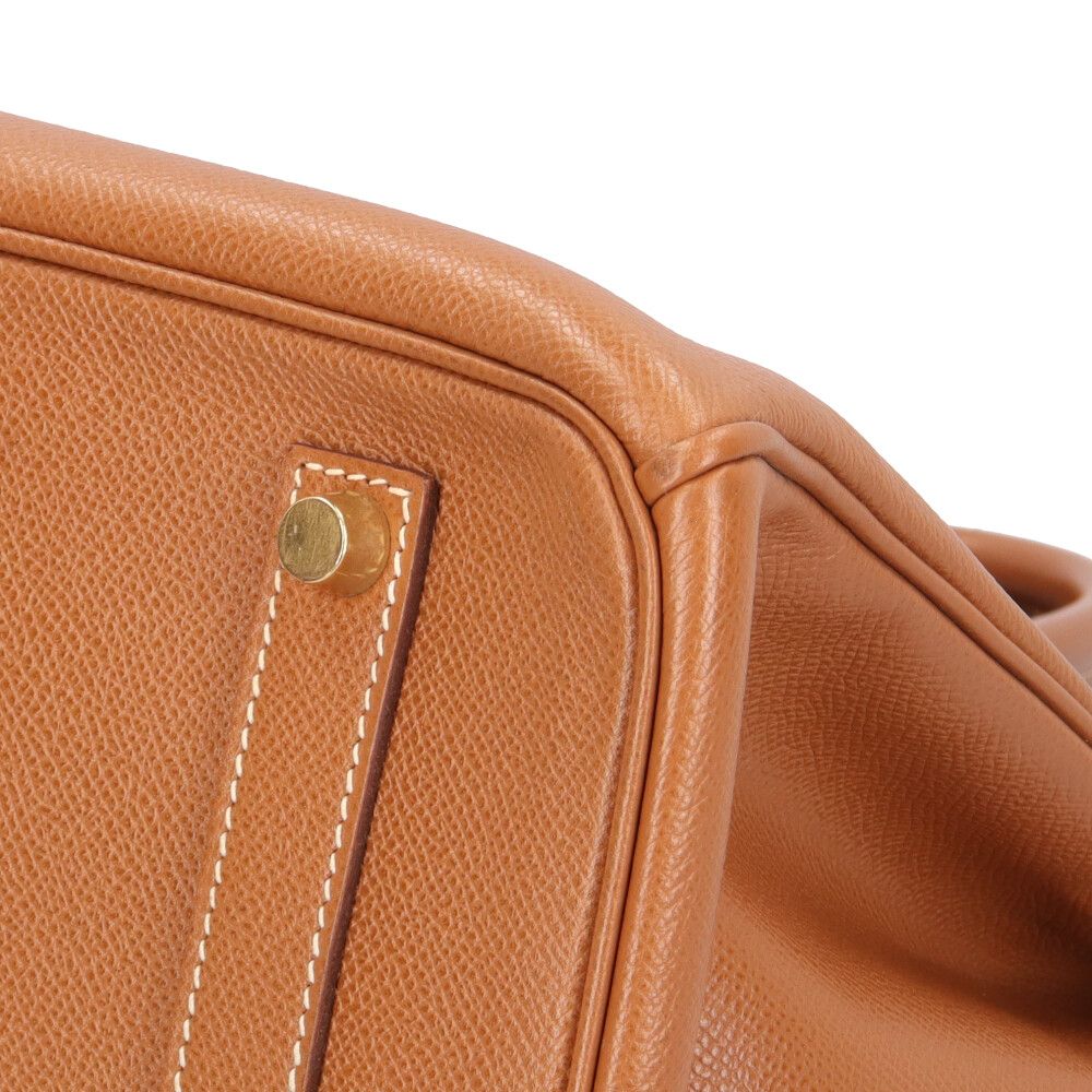 Hermes Birkin 35 Handbag Courchevel Brown Second — view 8