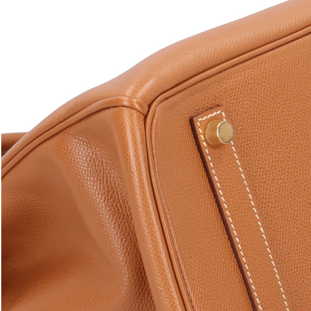 Hermes Birkin 35 Handbag Courchevel Brown Second — view 7