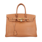Hermes Birkin 35 Handbag Courchevel Brown Second