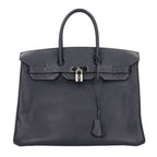Hermes Birkin 35 Handbag Veau Epsom Navy Second