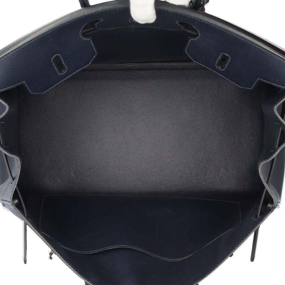 Hermes Birkin 35 Handbag Veau Epsom Navy Second — view 6
