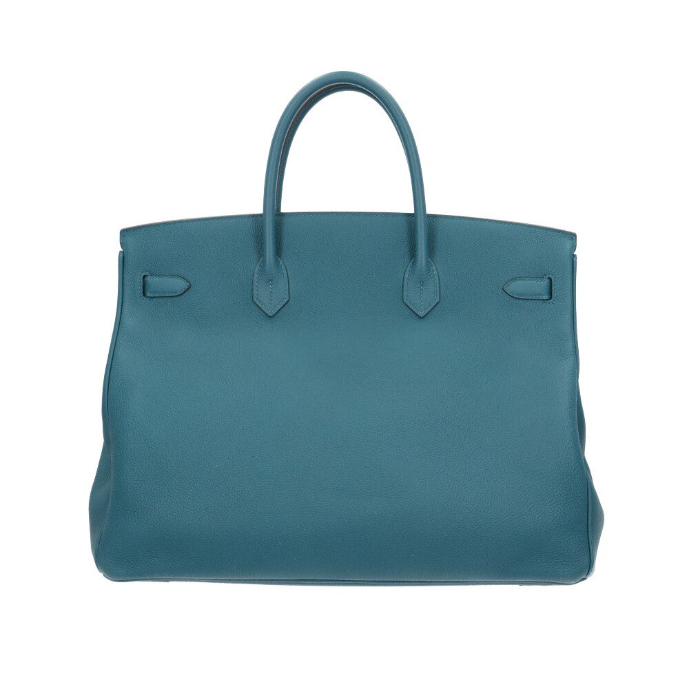 Hermes Birkin 40 Handbag Togo Green Second — view 3