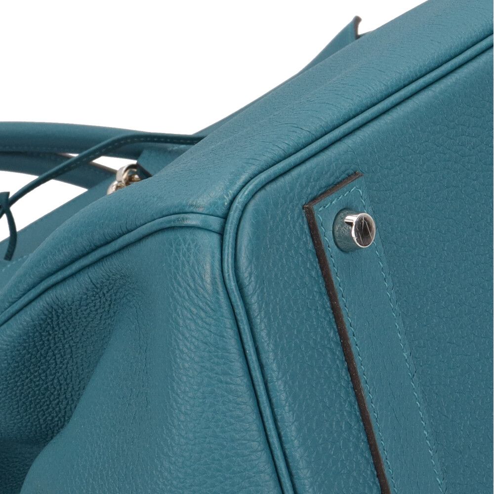 Hermes Birkin 40 Handbag Togo Green Second — view 7