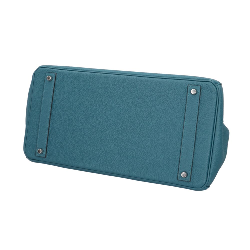 Hermes Birkin 40 Handbag Togo Green Second — view 5