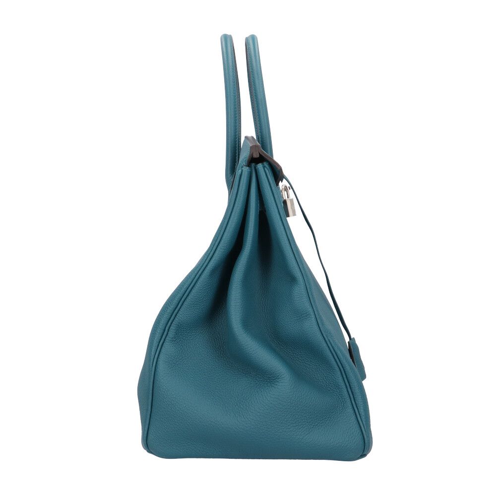 Hermes Birkin 40 Handbag Togo Green Second — view 4