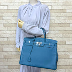 Hermes Birkin 40 Handbag Togo Green Second — view 2