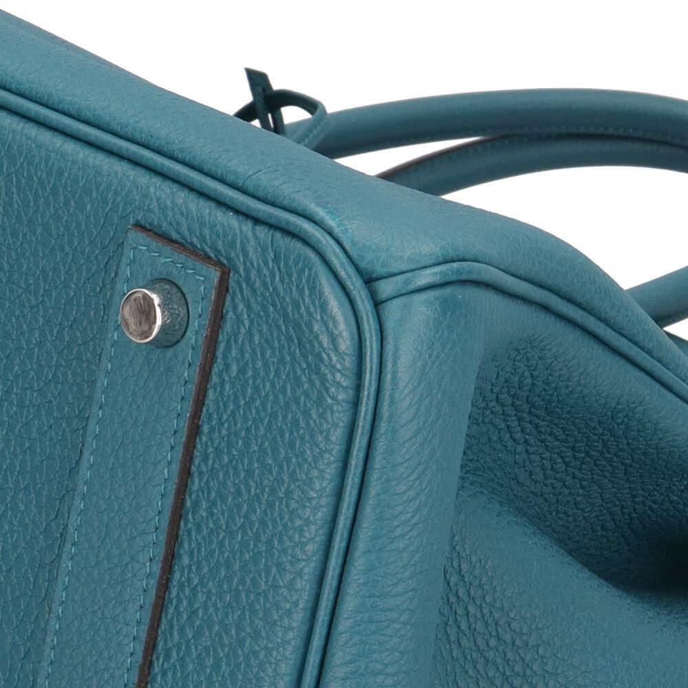 Hermes Birkin 40 Handbag Togo Green Second — view 8
