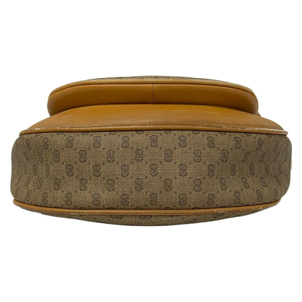 Gucci Shoulder Bag Vintage Dark Brown Leather — view 5