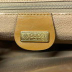 Gucci Shoulder Bag Vintage Dark Brown Leather — view 8