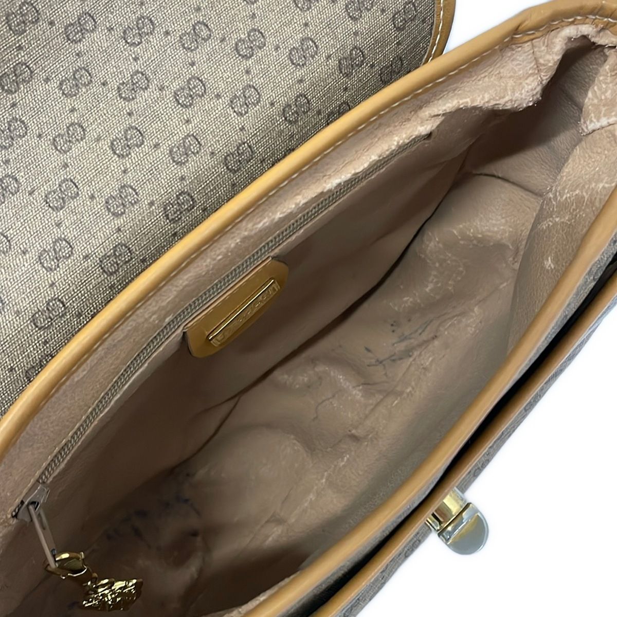 Gucci Shoulder Bag Vintage Dark Brown Leather — view 7