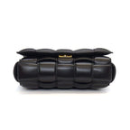 Bottega Veneta Shoulder Bag Padded Cassette Classic Black Lambskin — view 4