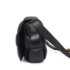 Bottega Veneta Shoulder Bag Padded Cassette Classic Black Lambskin — view 3