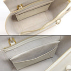 Celine Shoulder Bag Micro White Calfskin Gold — view 5
