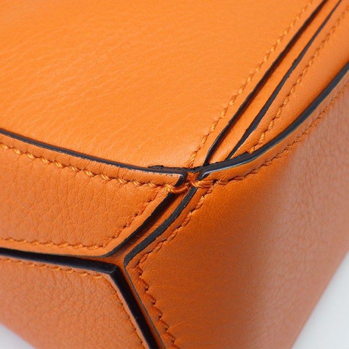 Loewe Shoulder Bag Mini Orange Classiccalfskin Gold — view 7
