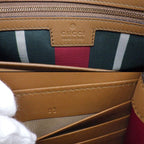 Gucci Shoulder Bag GG Emblem Wallet Beige Supremecanvas Leather — view 7