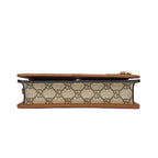 Gucci Shoulder Bag GG Emblem Wallet Beige Supremecanvas Leather — view 4