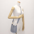 Hermes Shoulder Bag Evelyne TPM 2025 Gris Perle Taurillon Clemence Gold — view 8