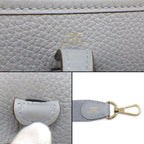 Hermes Shoulder Bag Evelyne TPM 2025 Gris Perle Taurillon Clemence Gold — view 6