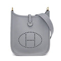 Hermes Shoulder Bag Evelyne TPM 2025 Gris Perle Taurillon Clemence Gold