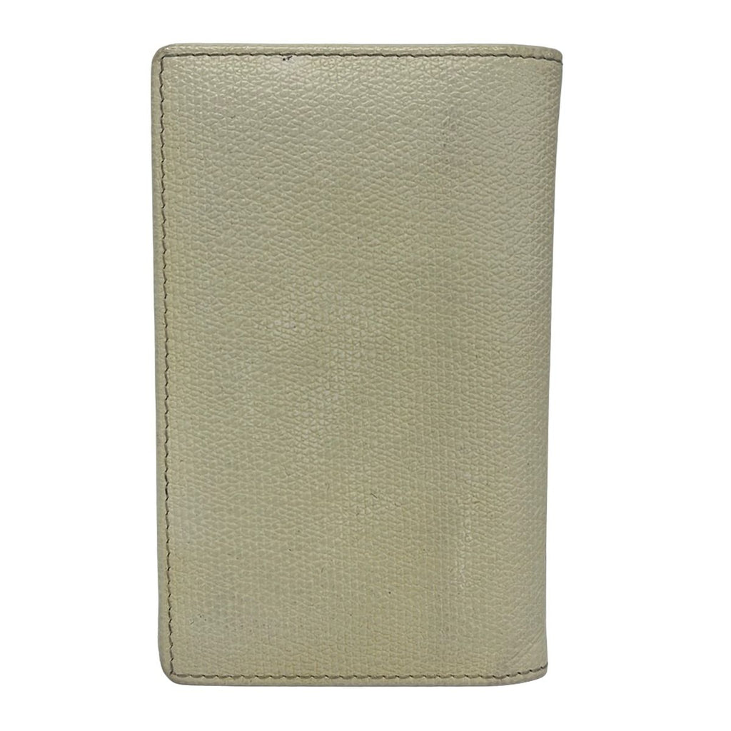 Chanel Card Case Coco Button Ivory Leather — view 2