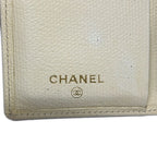 Chanel Card Case Coco Button Ivory Leather — view 5