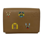 Loewe Trifold Wallet Cats Mocha