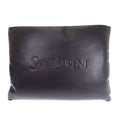 Saint Laurent Large Puffy Pouch Clutch Lambskin Black Silver with