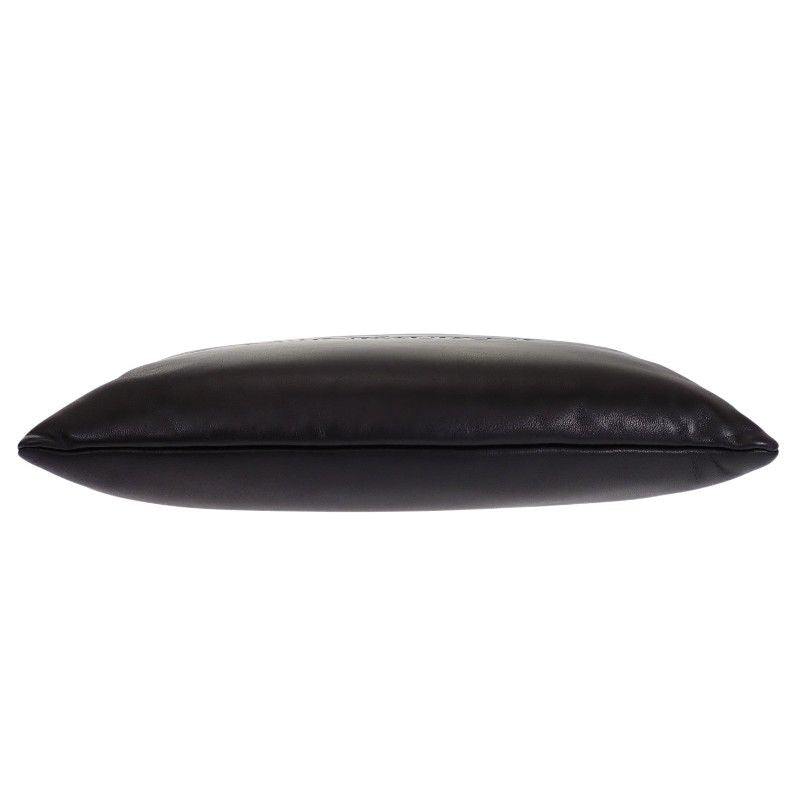 Saint Laurent Large Puffy Pouch Clutch Lambskin Black Silver with — view 5