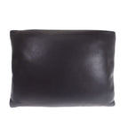 Saint Laurent Large Puffy Pouch Clutch Lambskin Black Silver with — view 2