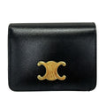 Celine Bifold Wallet Triomphe Compact Black