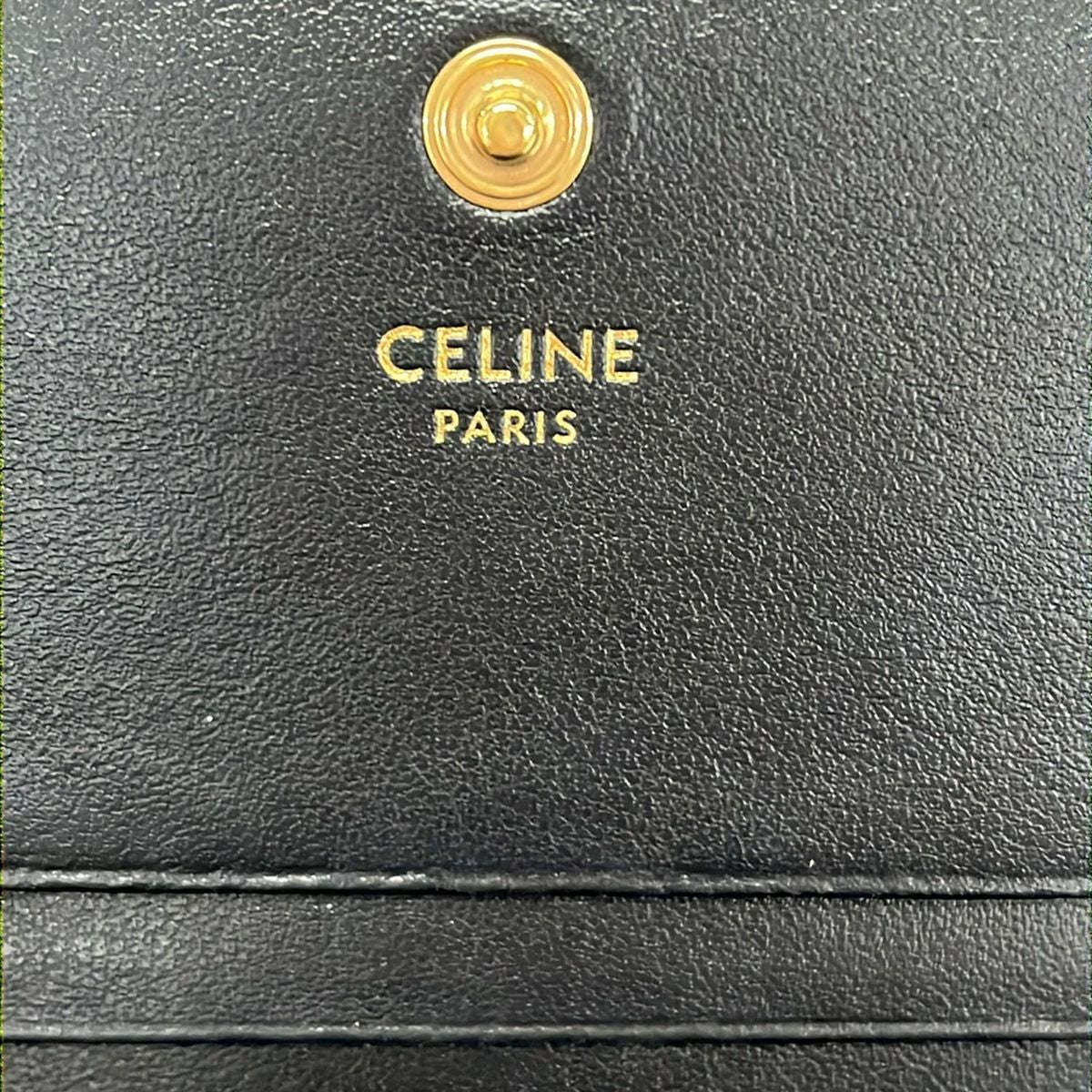 Celine Bifold Wallet Triomphe Compact Black — view 6