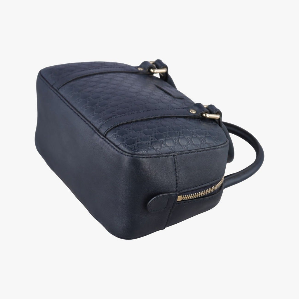 Gucci Micro Guccissima Navy Leather Shoulder — view 4
