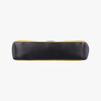 Fendi Mini Baguette Yellow Black Leather Shoulder — view 3