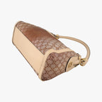 Gucci Guccissima Beige Brown Canvas Leather Handbag — view 6