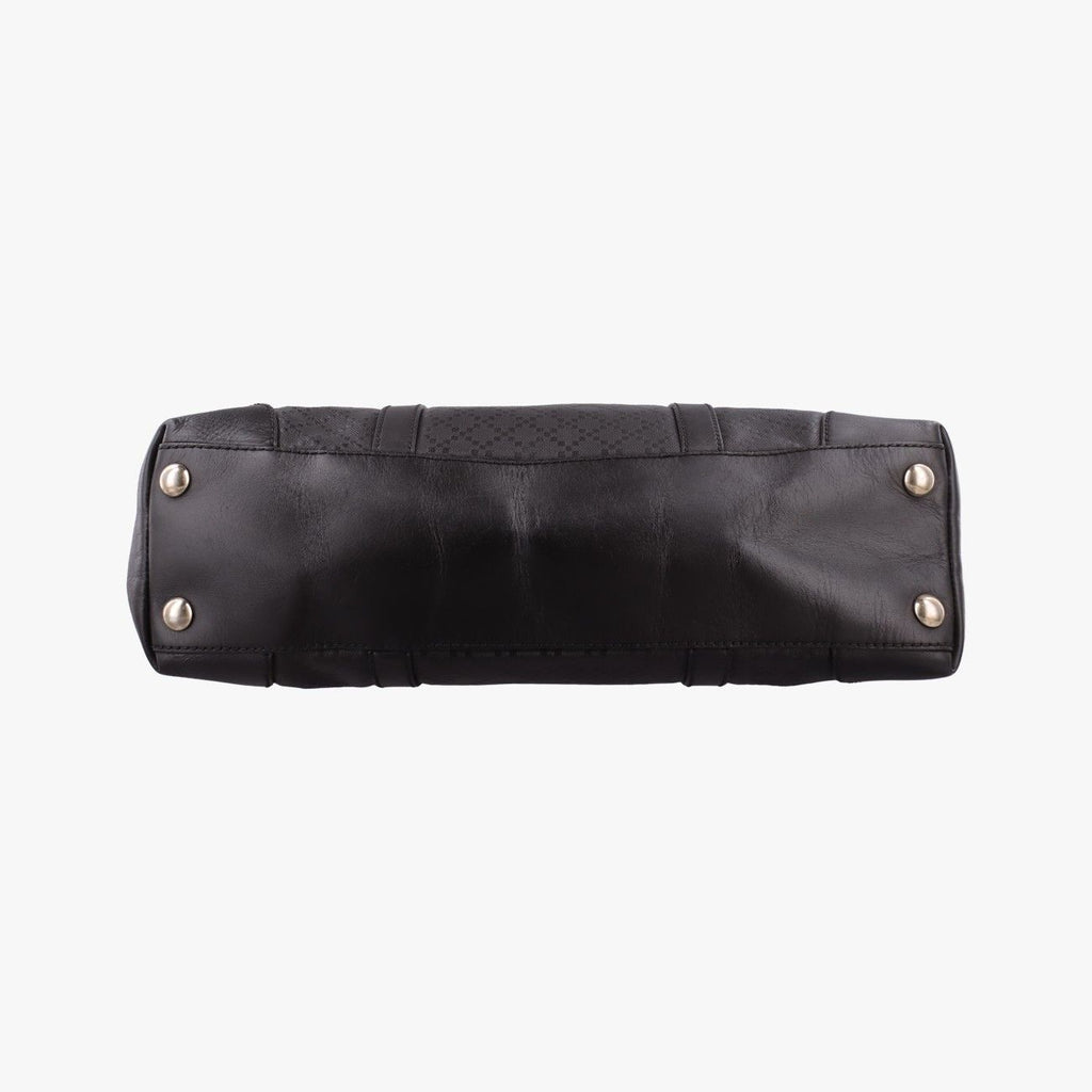 Gucci GG Supreme Joy Vertical Dark Brown Leather Handbag — view 3