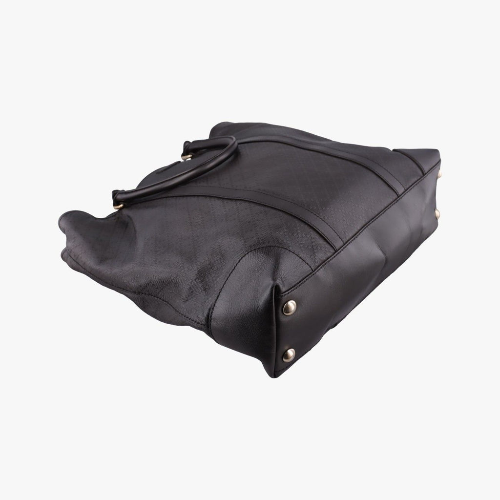 Gucci GG Supreme Joy Vertical Dark Brown Leather Handbag — view 5