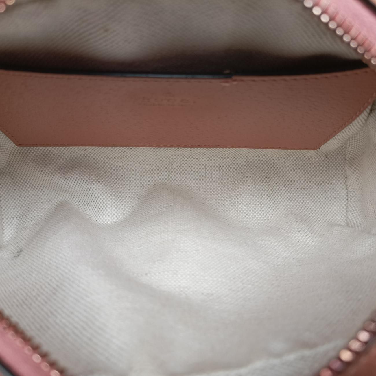 Gucci Ophidia Pink Canvas Leather Shoulder — view 9