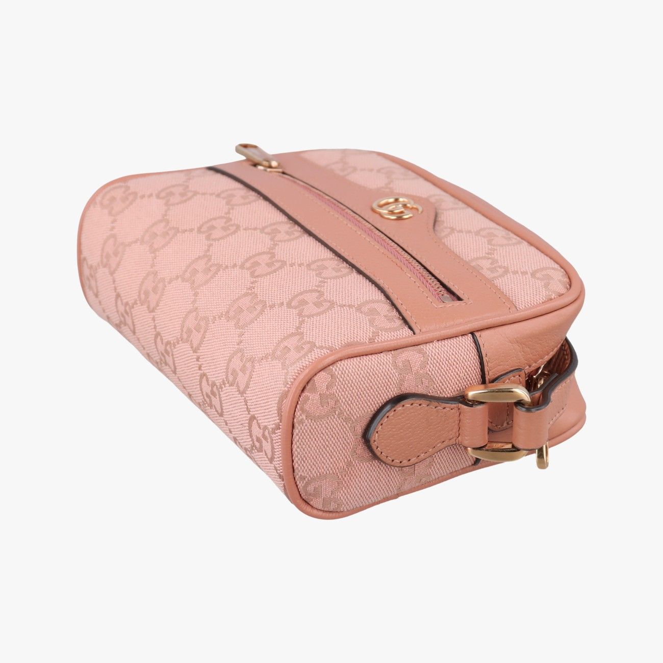 Gucci Ophidia Pink Canvas Leather Shoulder — view 4