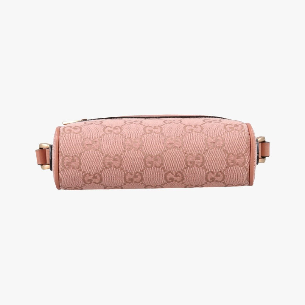 Gucci Ophidia Pink Canvas Leather Shoulder — view 3