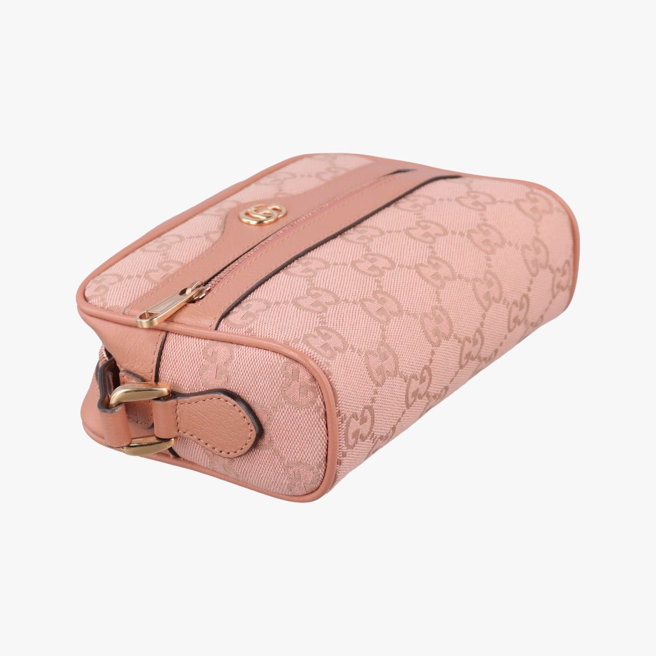 Gucci Ophidia Pink Canvas Leather Shoulder — view 5