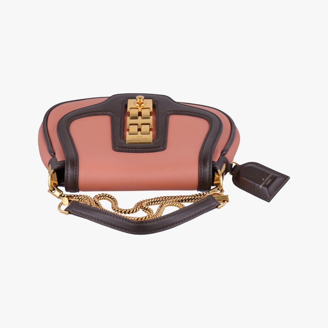 Louis Vuitton Collection Trapezio Pink Brown Leather Shoulder — view 8