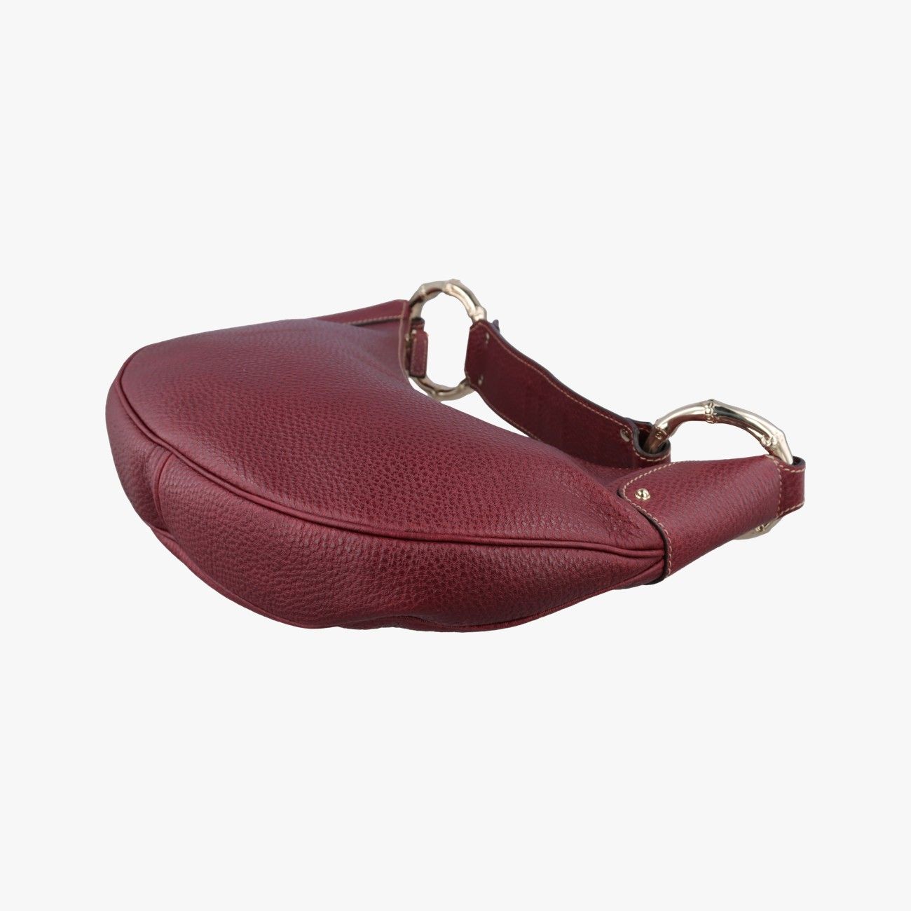 Gucci Bamboo Ring Hobo Bordeaux Leather — view 6