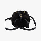 Saint Laurent Festival Fringe Backpack Black Velour — view 8