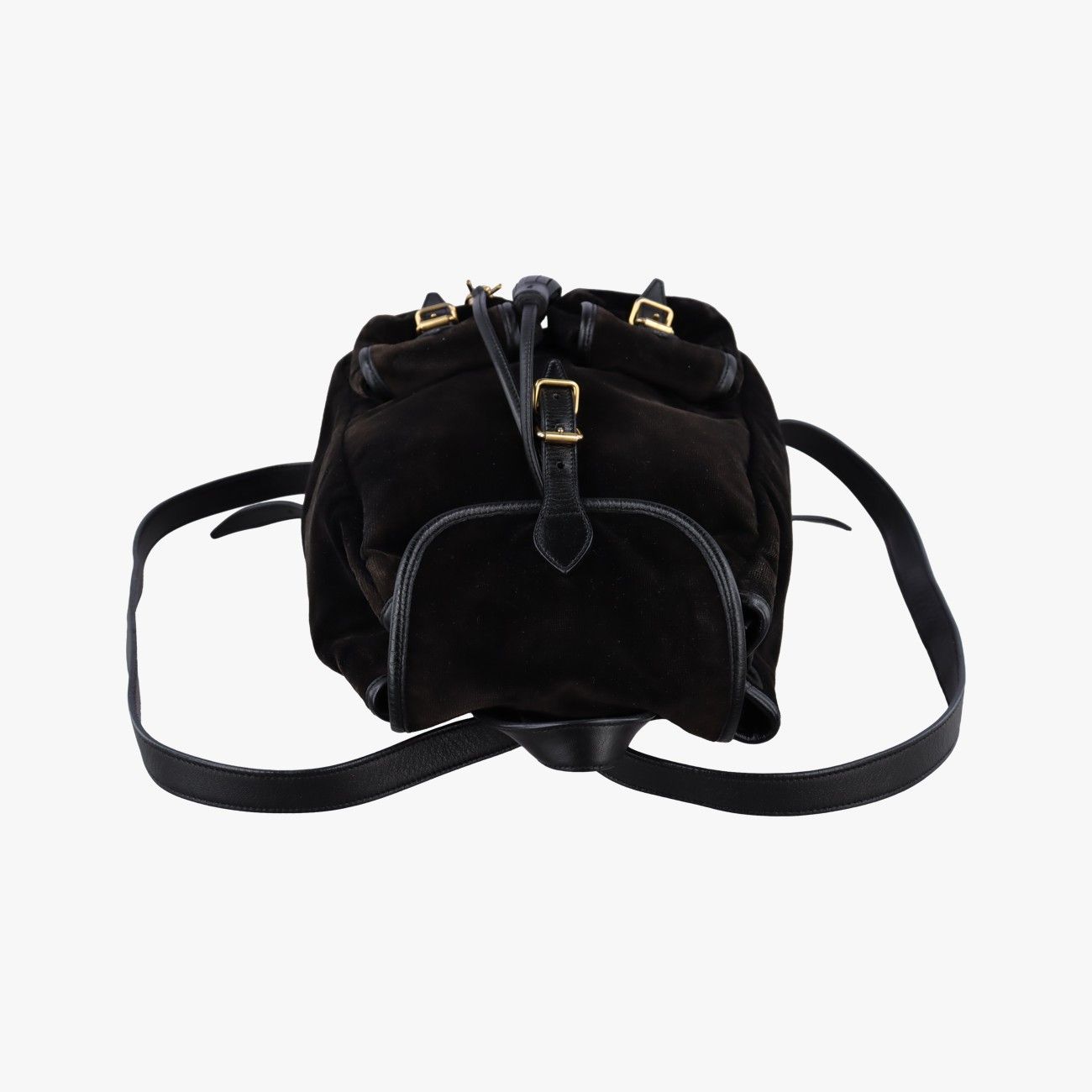 Saint Laurent Festival Fringe Backpack Black Velour — view 8
